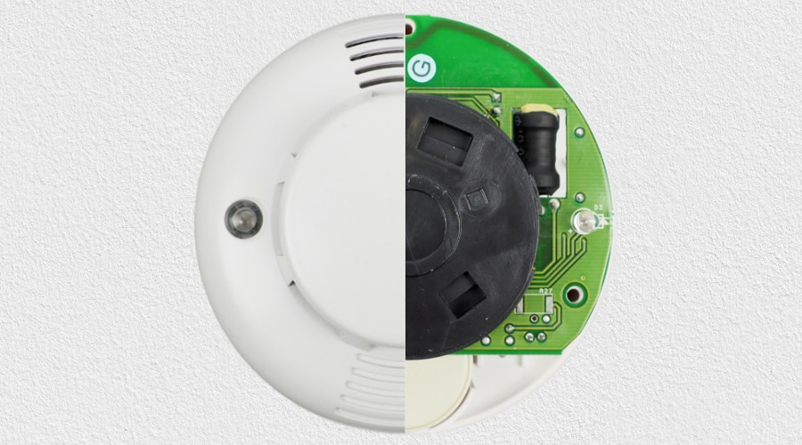 LUPUS Smarthome Rauchmelder V2 | Kompatibel Mit XT Alarmsystem | Funk, Optisch, 868 MHz | Push-Benachrichtigung Per App
