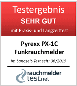 Pyrexx PX-1C 12-Jahres-Funkrauchmelder inklusive Funkmodul
