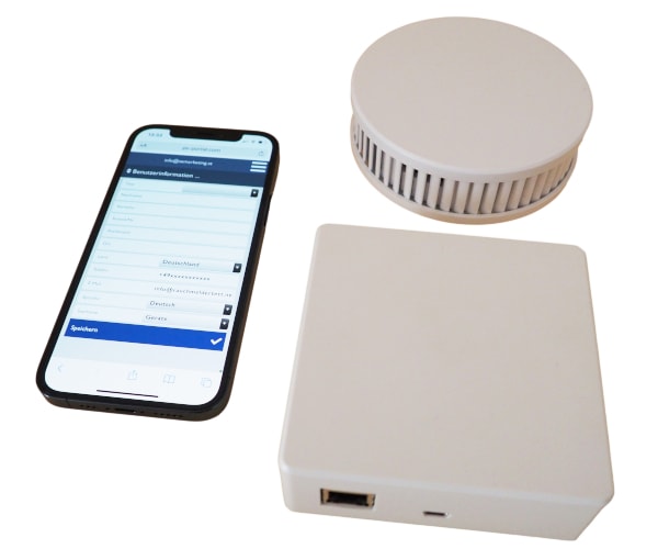 Pyrexx PX-iP Gateway Pyrexx PX-iP Gateway mit Rauchmelder und App