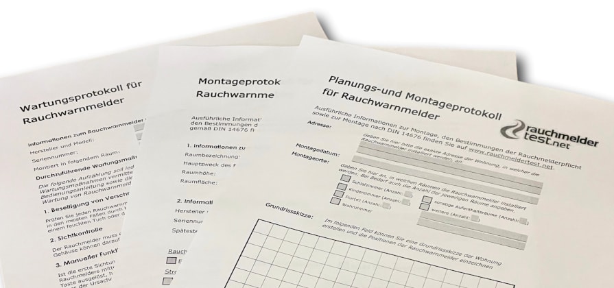 Rauchmelder Wartungsprotokoll