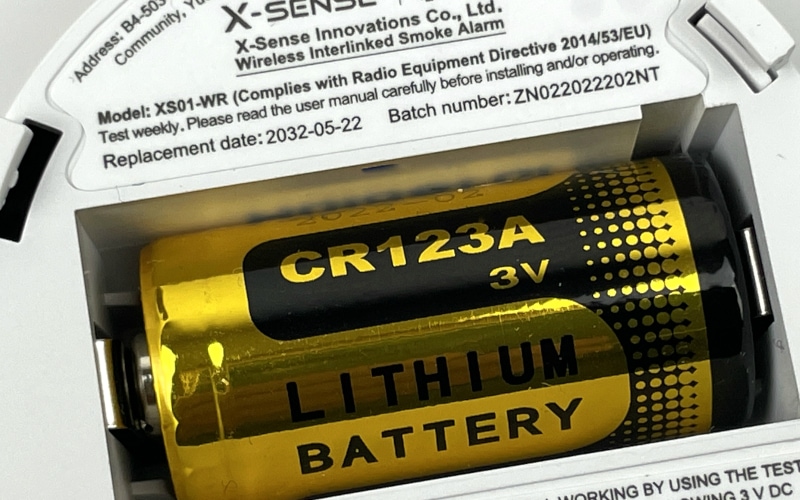 X-Sense XS01-WR Funkrauchmelder Batterie